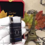 ARW 1:1 Perfect Replica 2019 New Style Cartier Classic Fusion Black Lighter Cartier Black And Sliver Cap Jet Lighter